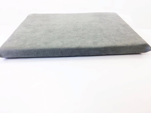 Luxurious Comfort Pet Dog Bed External Cover for Small and Large Dogs - Cover ONLY (47"x29" (45"x27"x3"), Suede - Gray)