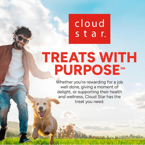 8 oz. Cloud Star Wag More Bark Less Sliders Dog Treats, Beef Cheeseburger Bag
