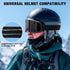 Ski Goggles OTG for Men Women, Anti-fog UV Protection Snowboard Goggles for Adult Youth