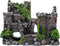 Ancient Castle Design Resin Aquarium Decoration, Stone Cave Hide House for Betta, Shrimp, Turtle