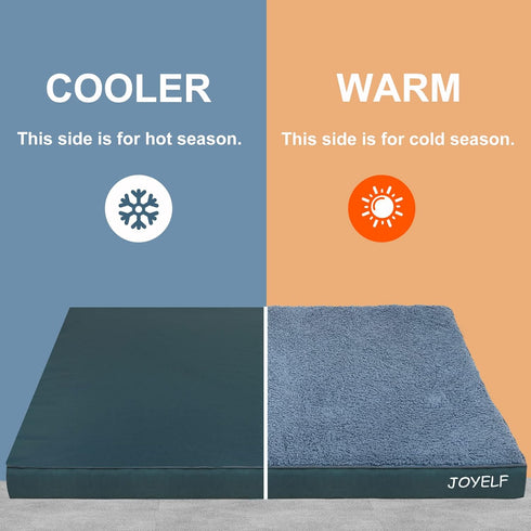 JOYELF Medium Dog Crate Bed Mats, Orthopedic Dog Bed, Egg Crate Foam Dog Mat, Waterproof Dog Pad with Washable