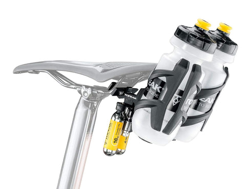 Topeak Bike Tri-Cage with Integrated Tire Levers, Black, 14.7 x 9 x 8.2 cm