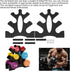 Home Workout Dumbbell Rack, 3 Tier Organizer Bracket for Weights, Tree Shape Dumbbell Display Hanger