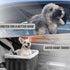 20lbs, Leather Dog Car Seat for Small Dogs Under Dog Booster Seat with Metal Frame Construction Double-Layer Oxford