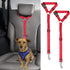 BWOGUE 2 Packs Dog Cat Safety Seat Belt Strap - Adjustable Nylon Fabric Restraints for Vehicle Seatbelts Harness