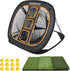 Golf Chipping Net with Tri-Turf Hitting Mat, Indoor/Outdoor Practice for Accuracy and Target Training