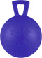 Jolly Pets Tug-n-Toss Heavy Duty Dog Toy Ball with Handle, 4 Inches/Petite, Blue for Small Breeds