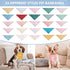 Simihiran 100 Pack Summer Dog Bandanas Bulk Spring Flower Dog Bandanas Pet Costume Dog Outfit Holiday Washable Scarf