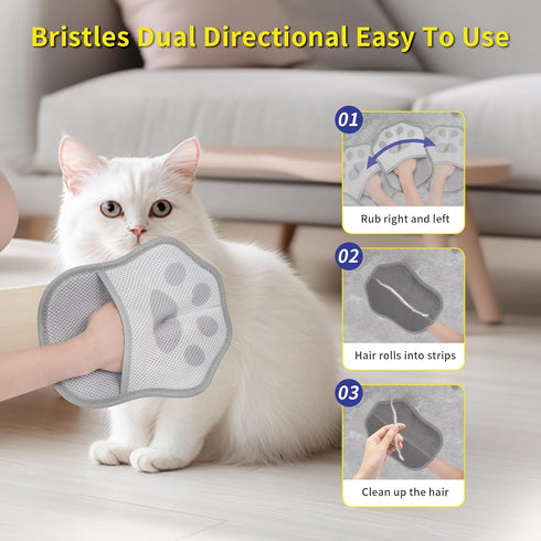 JGMGWJ Pet Hair Removal Glove for Cats& Dogs Enlarge Reusable Electrostatic Pet Hair Gloves, Pet Hair Remover Tool