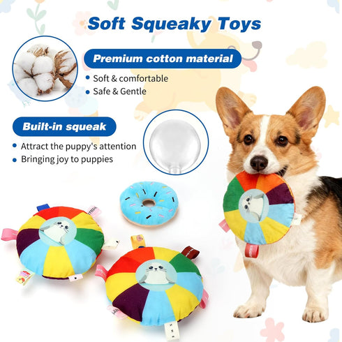 8 Puppy Play Gym with Hanging Toys, Indoor Jungle Gym Toys for Small Dogs with PVC Frame, Interactive Puppy Toy