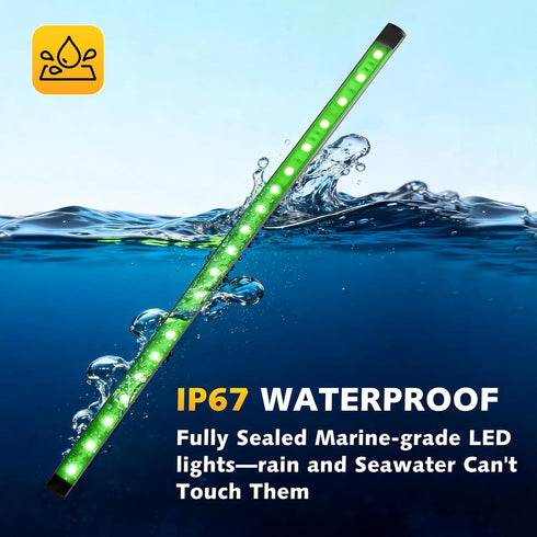 Boat Navigation Lights LED, Red and Green Boat Lights LED Waterproof, Marine Navigation Bow Light for Night Fishing