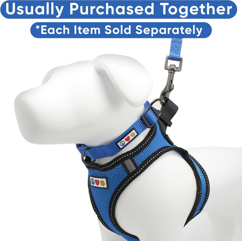 Pawtitas Dog Vest Harness, Breathable Air Mesh, All Weather Vest for Small Puppies and Large Cats, Blue Mesh