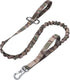 EXCELLENT ELITE SPANKER Bungee Dog Leash, Tactical Nylon Adjustable No Pull Leads Rope with 2 Control Handles