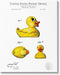 Stupell Industries Toy Rubber Duck Yellow Patent Design by Karl Hronek