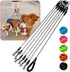 Six Dog Leash, 6 Way Leash for Dogs, 360 Swivel No Tangle Walking Leash with Reflective for 6 Dogs (Grey)