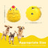 LuciPaw Interactive Dog Toy Ball - Squeaky Treat Dispenser, Pull Handle & Wobble Puzzle, Durable Natural Rubber Chicken