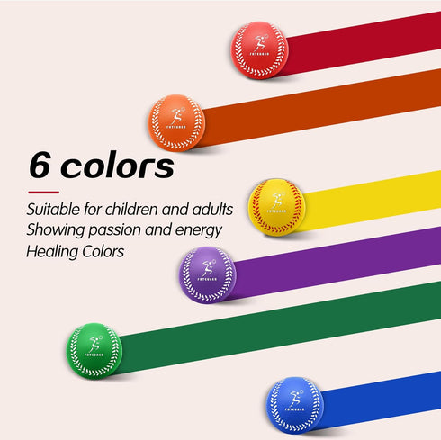 Foam Baseballs, Soft 6 Pack for Kids Beginners Training, Safe Indoor Outdoor Play with Carrying Bag