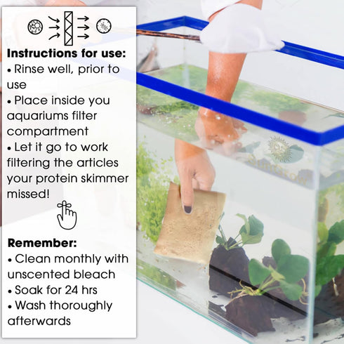 SunGrow Aquarium Resin Filter Media to Remove Ammonia, Nitrite & Nitrate for Freshwater & Saltwater Fish Tanks