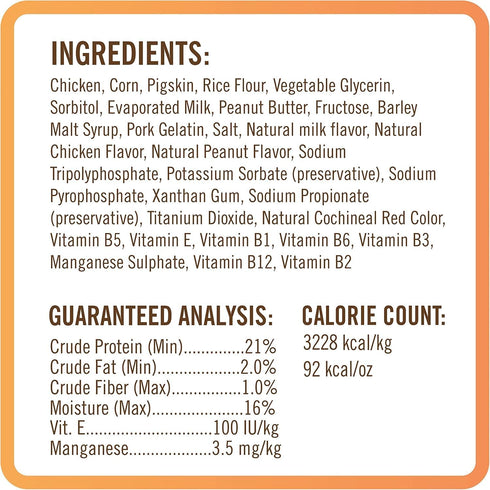 NutriChomps Dog Chews, 5-inch Twists, Rawhide-Free Treats, 12 Count, Real Chicken, Peanut Butter, Milk flavors