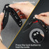 HX OUTDOORS Premium D2 Steel Folding Pocket Knife with Lock, Non-Slip G10 Handle and Pocket Clip (Black)