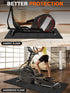 Mat,70"x32",6mm Treadmill Thickness Foldable Exercise Equipment Mat for Carpet Hardwood Floors, Compatible with Walking