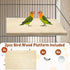 11.8 7.8 Inches 2 kathson x Large Bird Perch, PCS Natural Wooden Parrot Stand Platform, Parakeet Rectangle Stand Perch