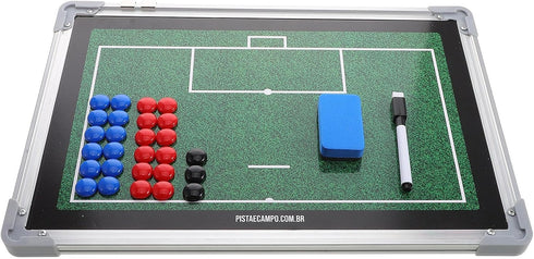 Football Dry Erase Coaching Board Aluminum Alloy Tactical Soccer Training Clipboard with