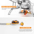 Odoland 3500W/6800W Windproof Camp Stove with Fuel Canister Adapter, Portable Collapsible Burner