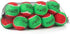Midlee 1.5" Mini Squeaker Christmas Dog Tennis Balls - Red/Green Pack of 12