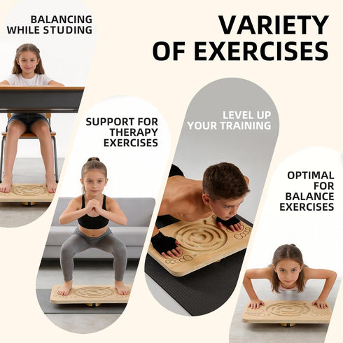 350 Juoe Maze Balance Board Wobble Board for Kids and Adult,up to Ibs for Coordination Skills Obstacle Courses Sensory