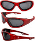 Hurricane Eyewear Category-5 Jet Ski Water-Sport Goggles - Red Floating Sunglasses with Polarized Smoke Lens