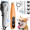 PAPMINI Dog Grooming Kit With Paw Trimmer, Low Noise Cordless Clippers for