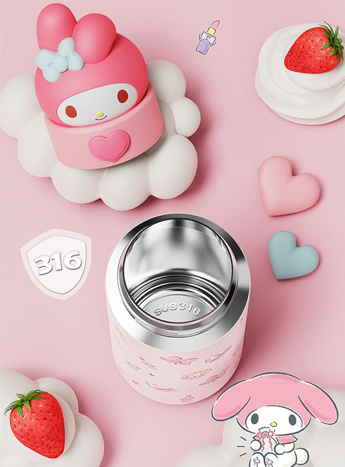 Stainless Steel Insulated Water Bottle 350ml - Pink by Melody