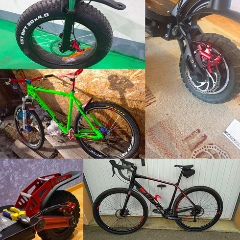 MTB Road XTECH HB-100 - MTB Road Line Pulling Hydraulic Disc Brake Calipers Front & Rear E-BIKE Set