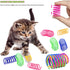 (12Pcs) Cat Toys Spring - Interactive Cat Toy & Kitten Toys with Durable Plastic Coils for Swatting, Biting, Hunting