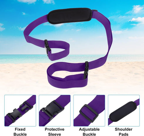5 Pack Backpack, PATIKIL Carrying Beach Chair Straps, Adjustable Beach Chair Straps Shoulder Carrying Straps