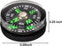 200 Mini Black Survival Compasses - Essential Outdoor Gear