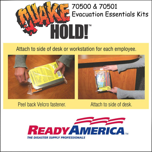 Quakehold! 70500 Essentials Evacuation Kit