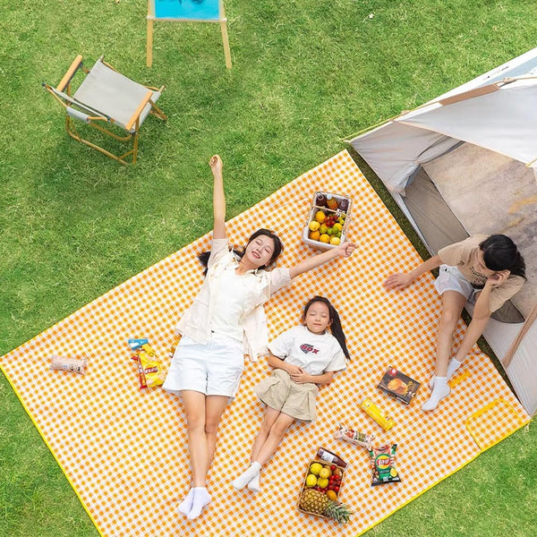 RUIBOLU Beach Blanket Large Picnic Blankets, 80x60in Sandproof Beach Mat for 2-4 Adults