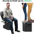Sckee Camping Toilet, Portable Toilet for Adults, Portable Travel Folding Toilet with Lid and Paper Holder, Compact