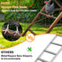 Vorhomness 2 1012 Pine Wood Chicken Perch with Swings & Ladder, Multi-Level Chicken Roosting Bars for Backyard Coop