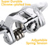 Venzo Bicycle Toe Clips Pedal Adapters for Indoor Exercise Bike - Compatible with Peloton, Convert Look Delta to Toe