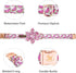 Elegant little tail Dog Collar with Flower, Watermelon Print Pet Collar Flower Dog Collar Summer Cute Dog Collar Adjustable Dog Collar for Large Dogs