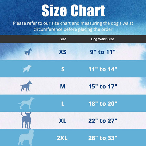 Female Dogs Diapers Belly Bands, Washable Reusable Female Doggy Wraps Panties for Doggie Puppy Pooping Potty Training