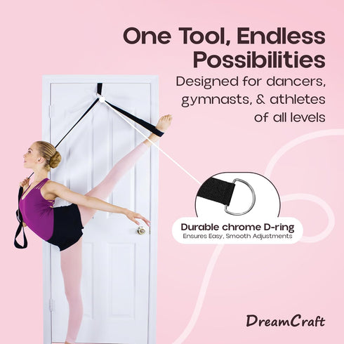 Leg Stretcher Strap, Stretch Bands for Exercise and Training, Flexibility Equipment, Gymnastics Stretching Strap