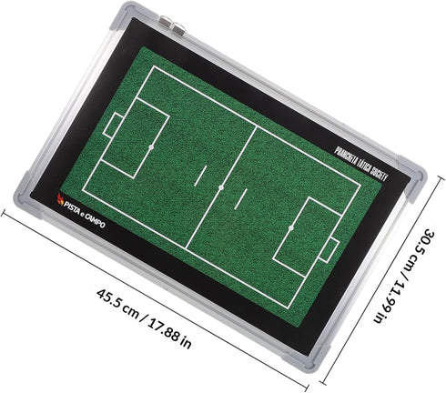 Football Dry Erase Coaching Board Aluminum Alloy Tactical Soccer Training Clipboard with Marker Pen for Coaches Sports