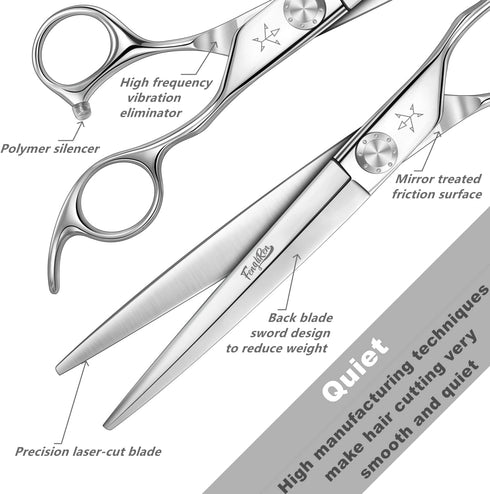 High-end Professional Dog Grooming Scissors, 7.5 Inch, Extremely Sharp, Advanced Stainless Steel Alloy for Dogs, Cats,