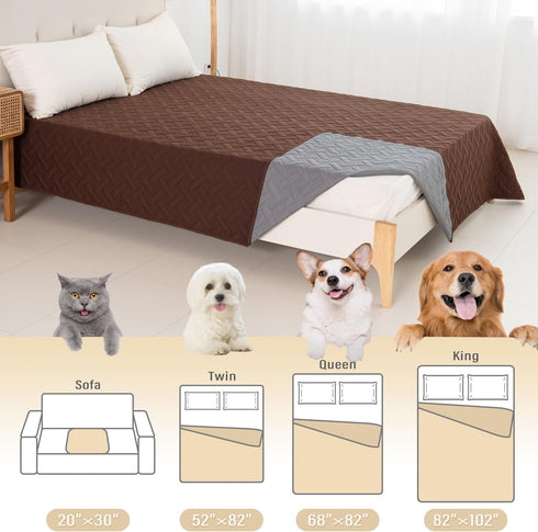 BOCTOPUG Dog Bed Cover for Pets - Blankets Rug Pads for Couch Protection Waterproof Bed Covers Dog Blanket Furniture