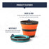 Sea to Summit Frontier Ultralight Collapsible Camp Cup, 12 Ounce Aqua Sea Blue