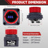 5-60V AWBLIN Upgrade Battery Disconnect Switch with Voltmeter, DC Master Isolator Cut/Shut Off Switch for Marine Boat
